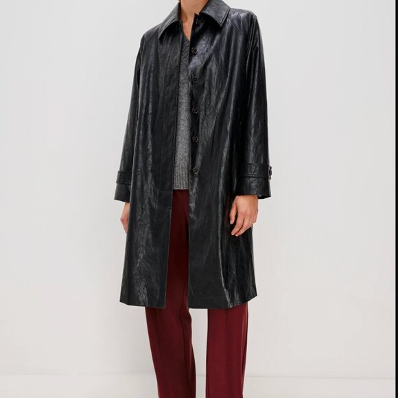 Faux Leather Black Trench - Rails - Picture 4 of 7